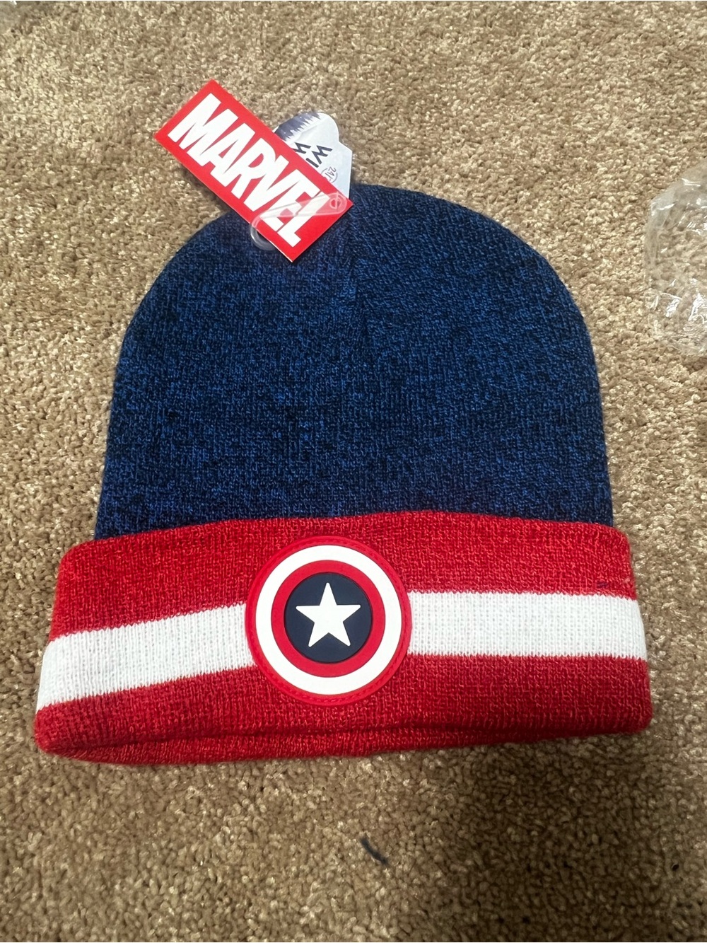 NEW Marvel captain america beanie one size